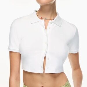 Sunday best polo crop Aritzia